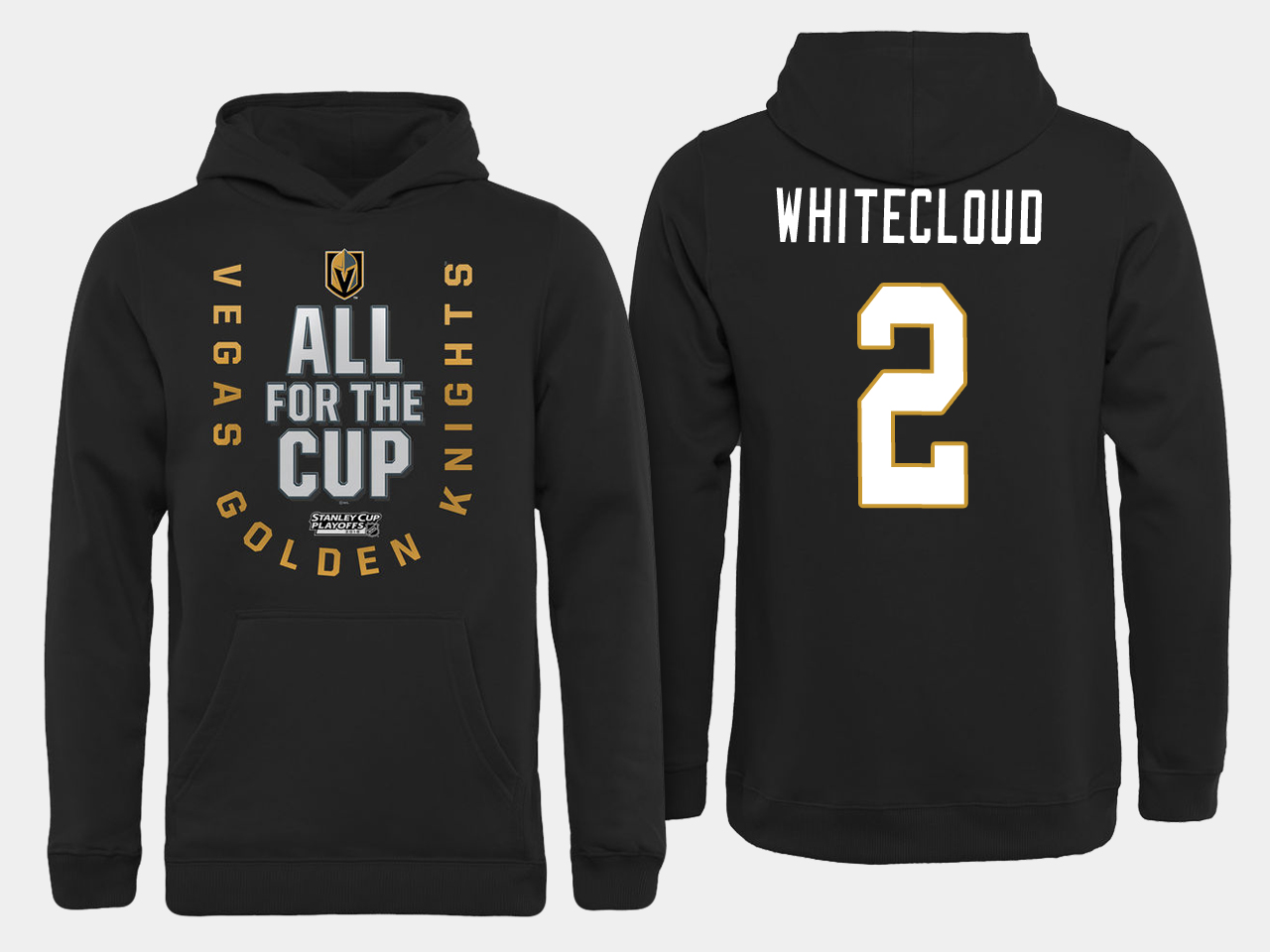 Men NHL Vegas Golden Knights #2 Whitecloud All for the Cup hoodie
